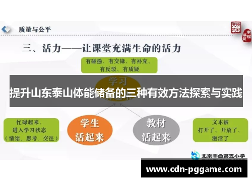 提升山东泰山体能储备的三种有效方法探索与实践